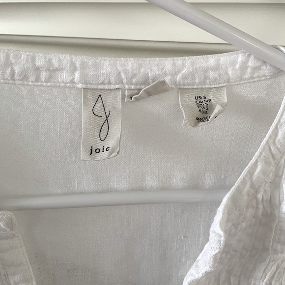 Nice, white, linen blouse - Picture 5 of 10